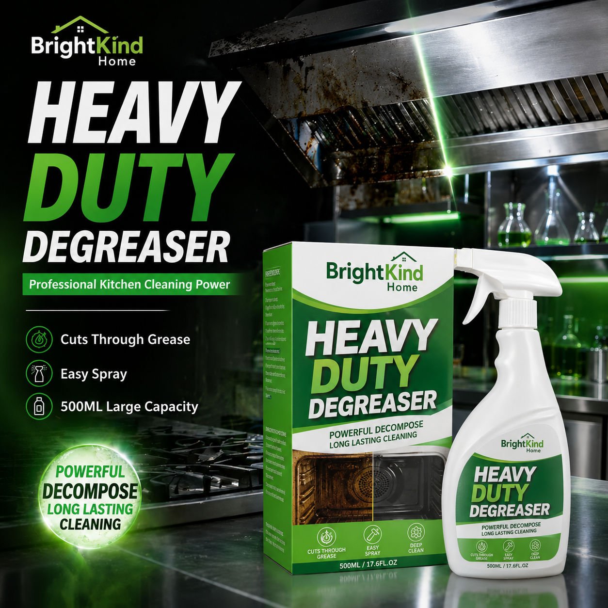 Heavy Duty Degreaser Heavy-Duty Kitchen Cleaner Spray